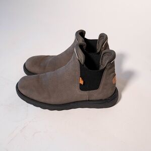 Hey Dude Men's Taupe and Black Ankle Boots